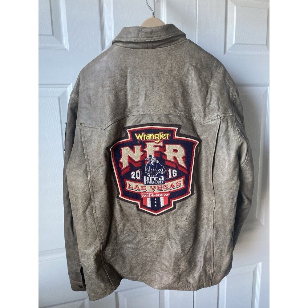 Wrangler NFR 2016 PRCA Limited Ed. Leather Jacket + Hat Sz 2XL Pro Rodeo Vegas